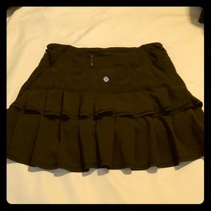 Black Lululemon Pace Setter Skirt